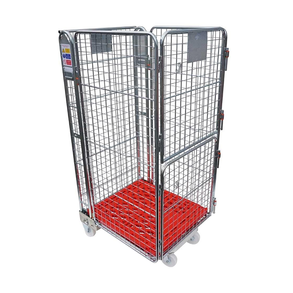 Four Sided - Plastic Base Roll Pallet