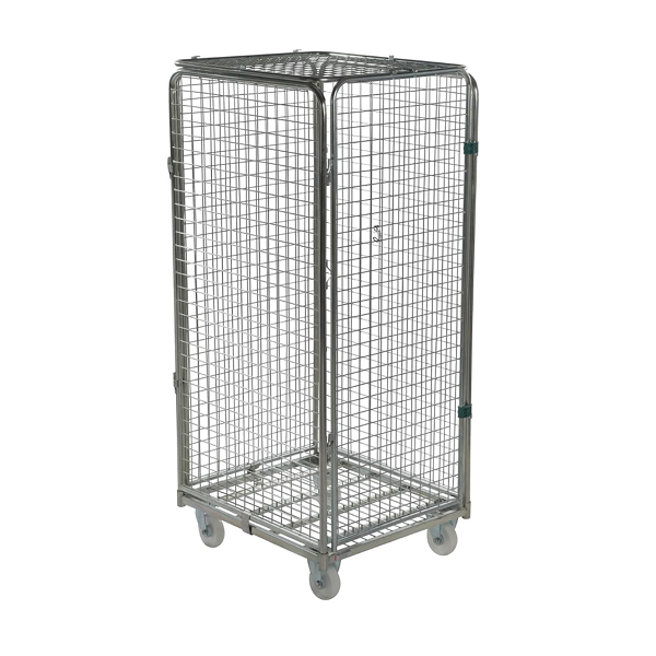 Four Sided Security Demountable Roll Cage with Lid