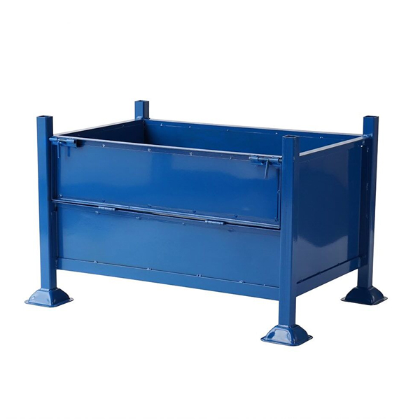 Sheet Steel Box Pallet with Half Gate